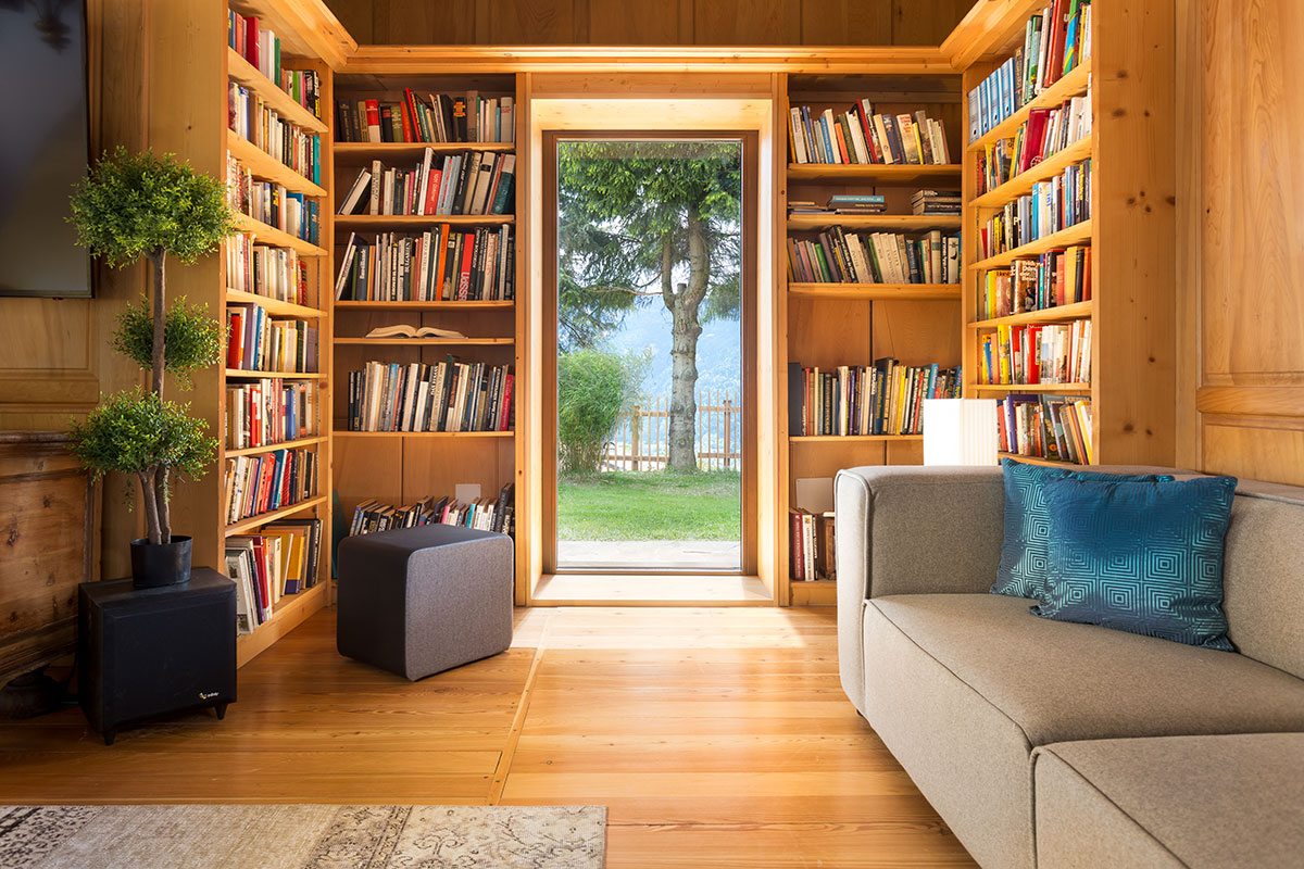 Wohnbereich - Design Ferienhaus Berg Chalet Millstätter See