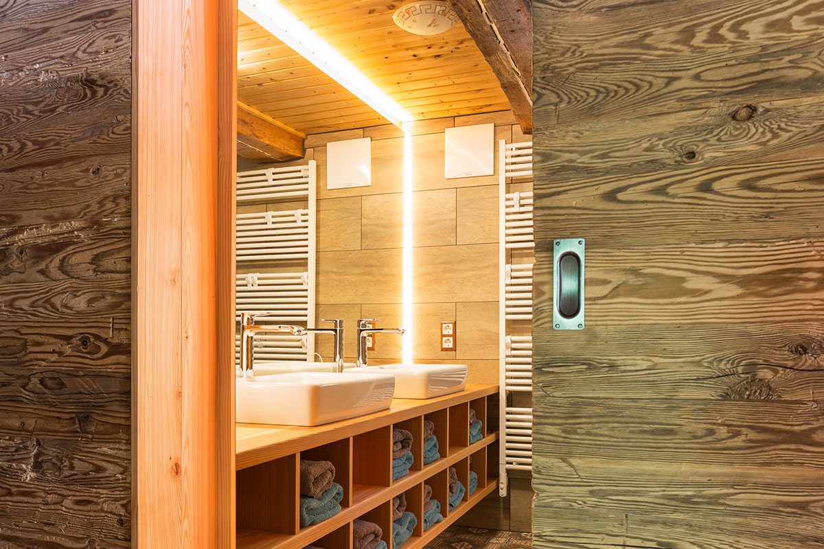 Badezimmer - Design Ferienhaus Almhütte XL Ski Amadé, St. Veit im Pongau