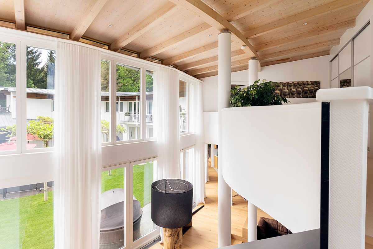 Design Ferienhaus Architektenrundvilla Kärnten