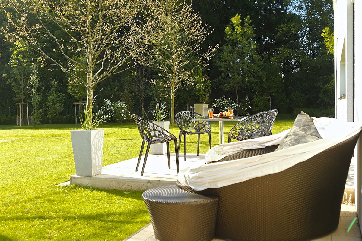Garten - Design Ferienhaus Bauhausvilla Kärnten, Spittal/Millstätter See