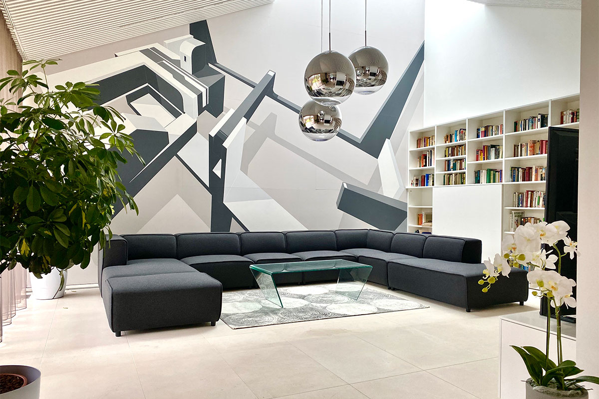 Wohnbereich - Design Ferienhaus Bauhausvilla Kärnten, Spittal/Millstätter See