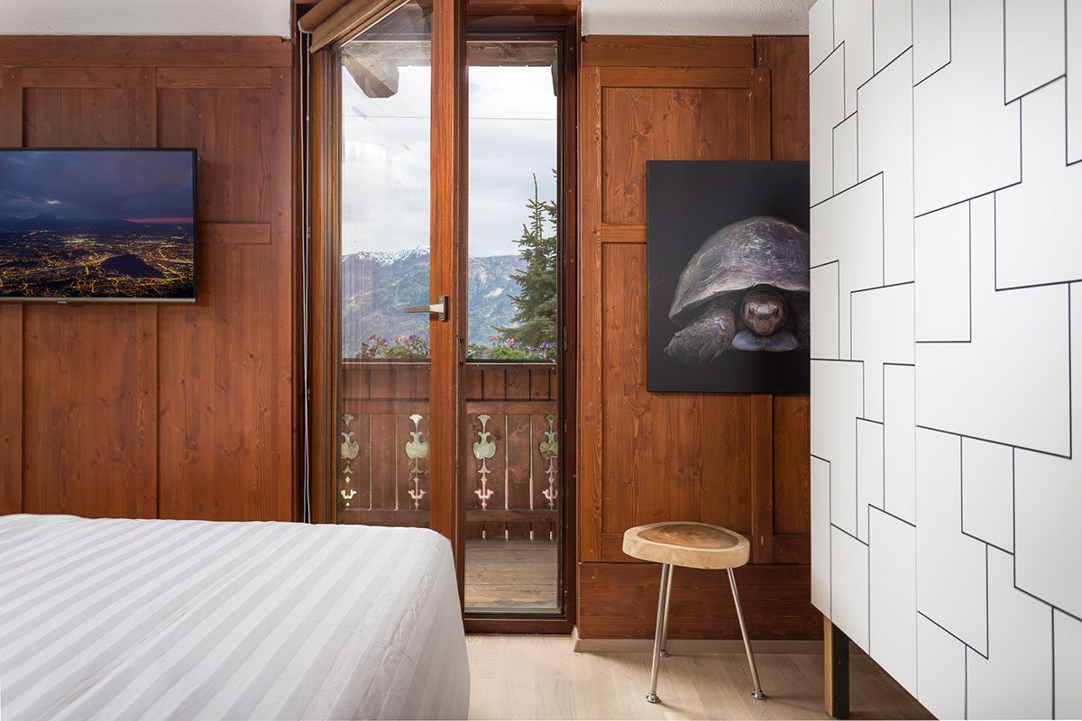 Schlafzimmer - Design Ferienhaus Berg Chalet Millstätter See
