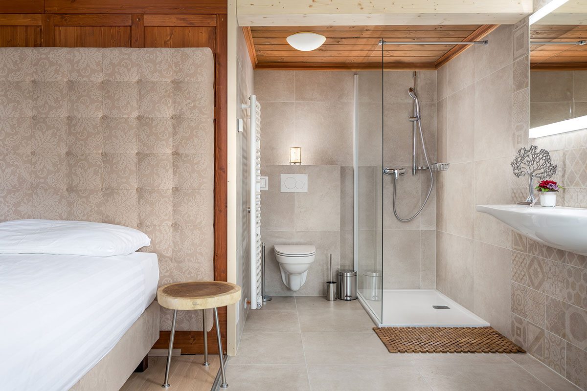 Schlafzimmer - Design Ferienhaus Berg Chalet Millstätter See