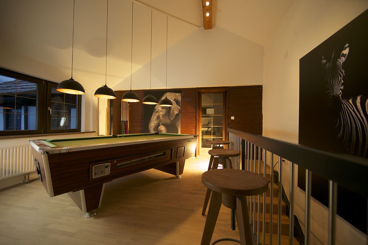 Wohnbereich - Design Ferienhaus Berg Chalet Millstätter See