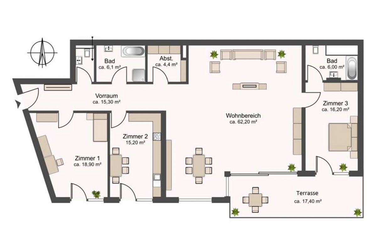 Design Apartment Wagrain Zentrum - Grundriss