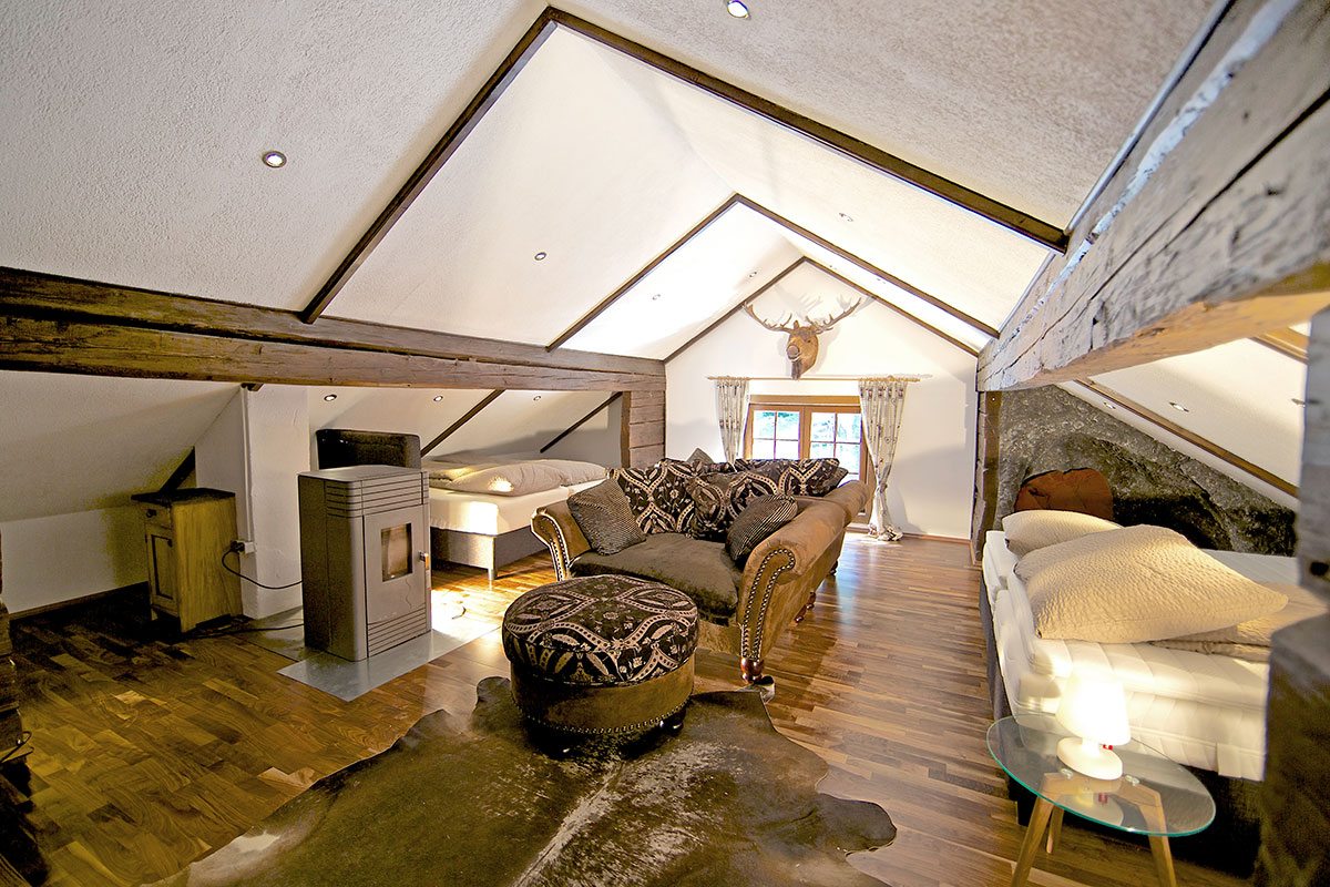 Schlafzimmer - Design Ferienhaus Almhütte XL Ski Amadé, St. Veit im Pongau