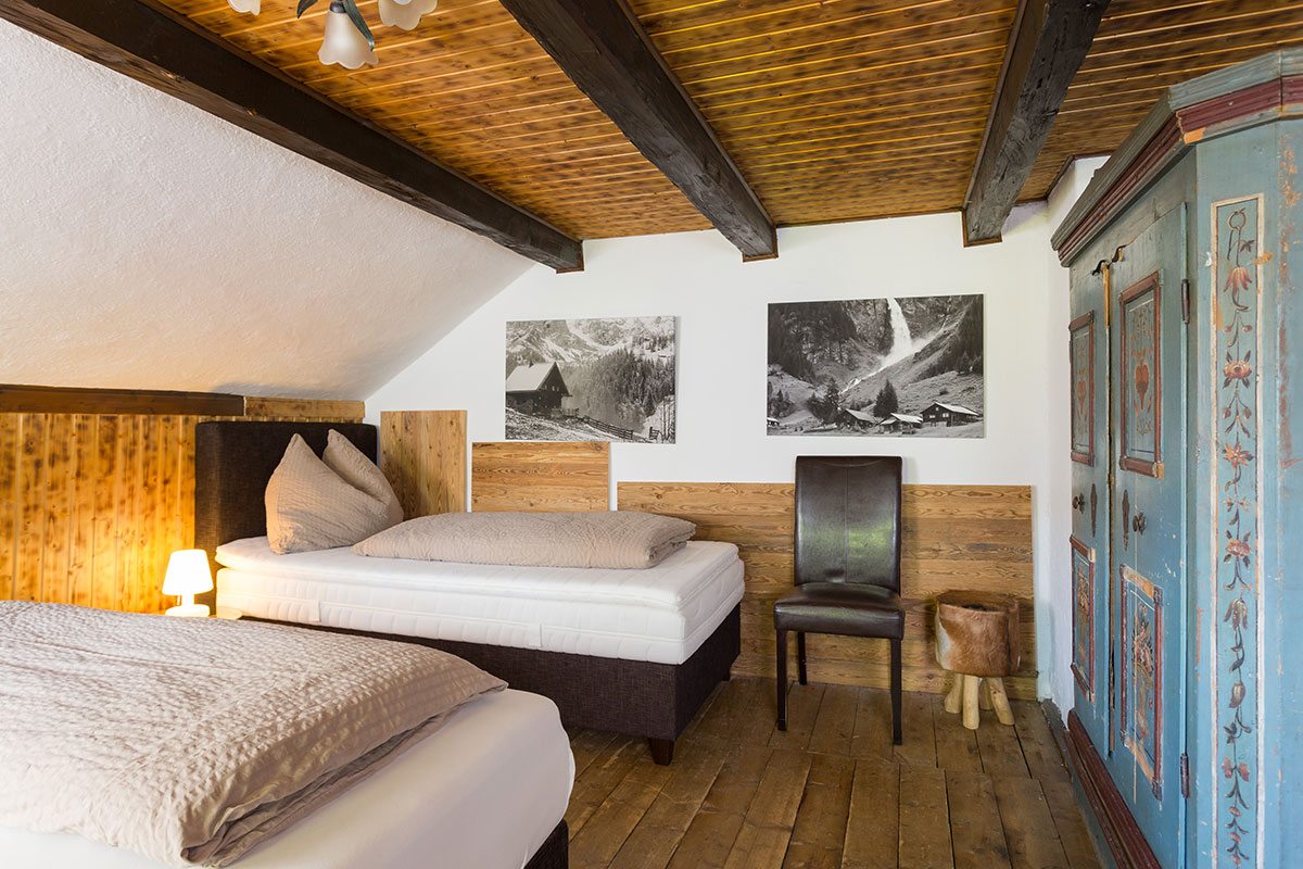 Schlafzimmer - Design Ferienhaus Almhütte XL Ski Amadé, St. Veit im Pongau