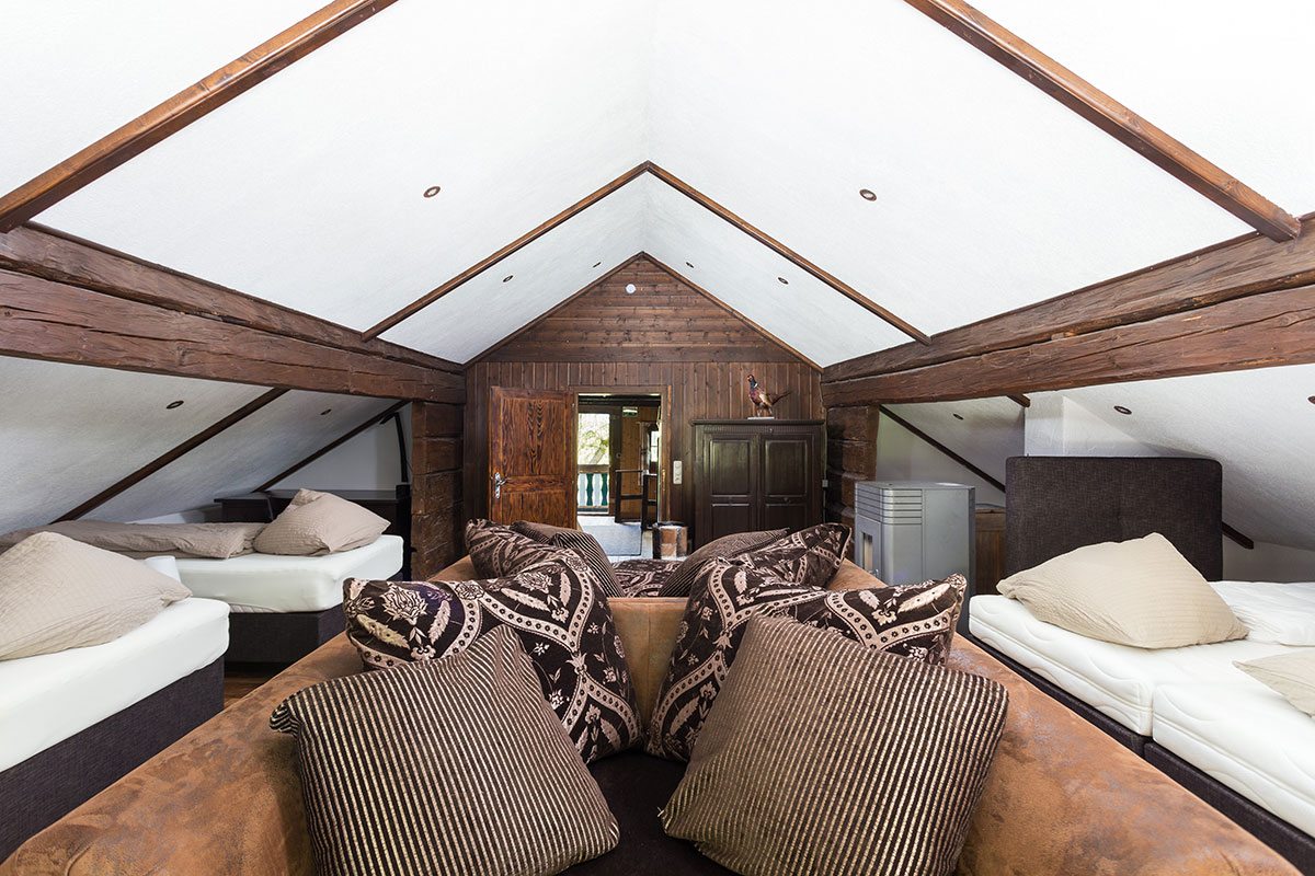 Schlafzimmer - Design Ferienhaus Almhütte XL Ski Amadé, St. Veit im Pongau