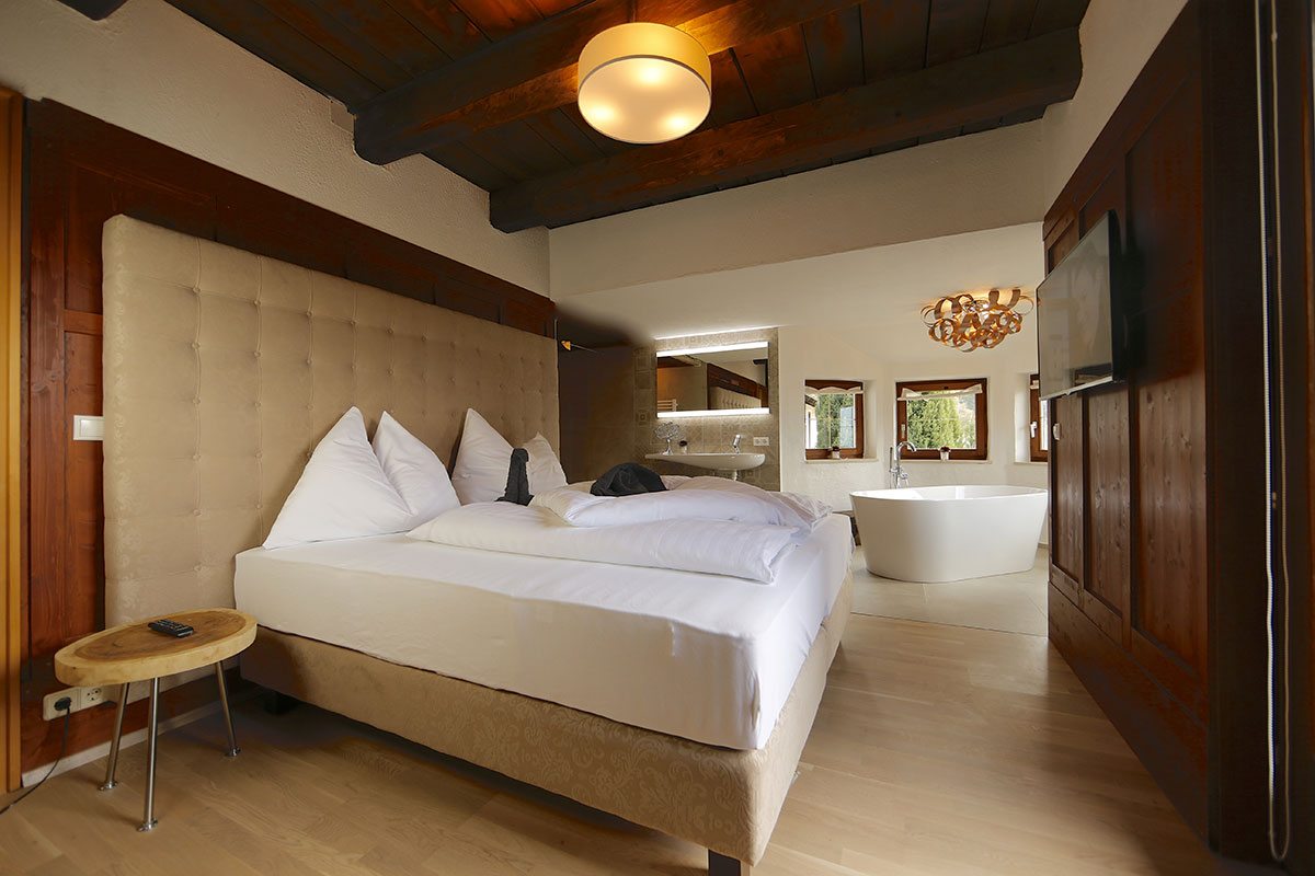 Schlafzimmer - Design Ferienhaus Berg Chalet Millstätter See