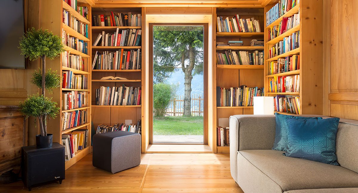 Wohnbereich - Design Ferienhaus Berg Chalet Millstätter See